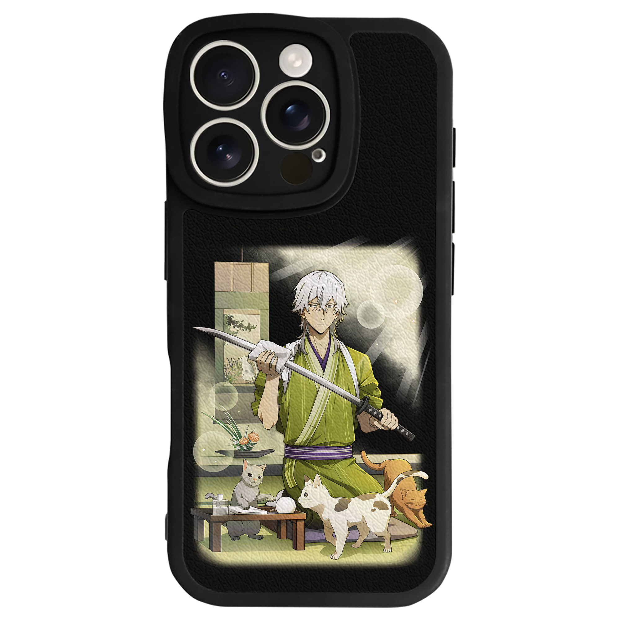 （画像用） 文豪ストレイドッグス Bungo Stray Dogs 【iPhone 16シリーズ対応】シリコンスマホケース（レザー調） 材質：シリコン